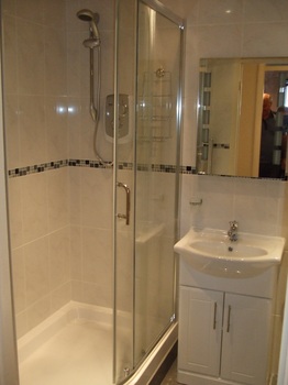 Bathroom designed and fitted in Rhyl